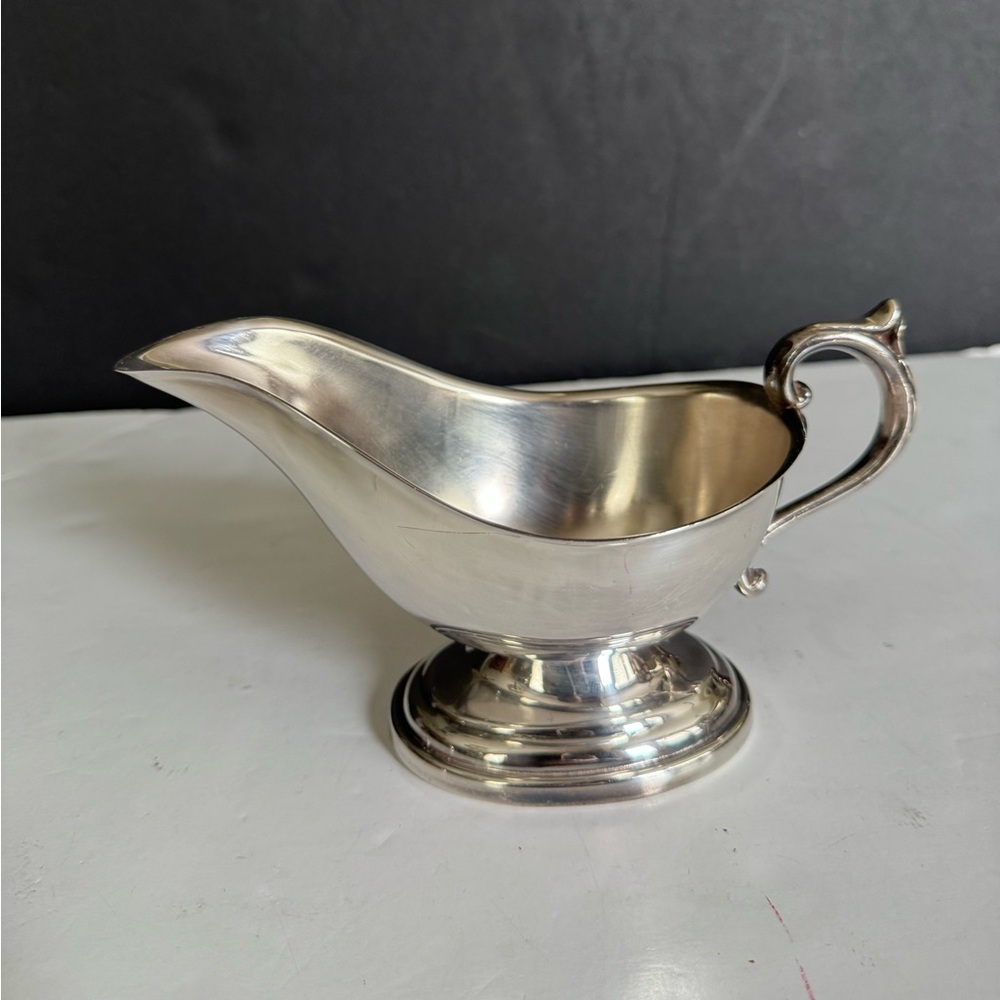 Vintage Silver Plate Gravy Boat